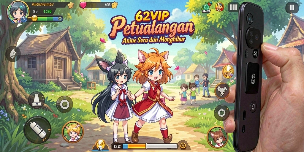 Tampilan gameplay yang memukau dan karakter Anime yang menarik.