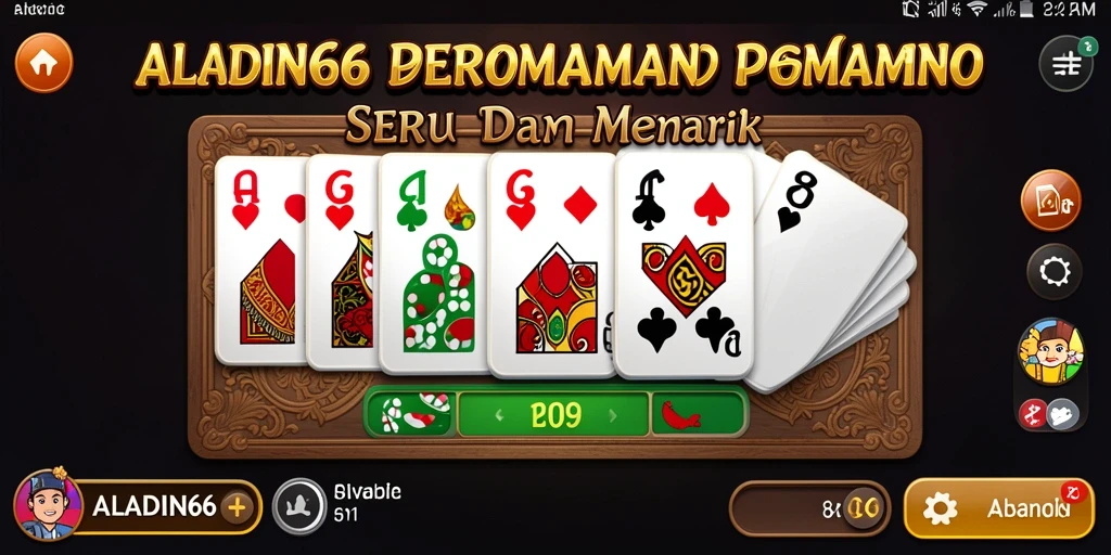 Screenshot ALADIN66 menampilkan gameplay domino yang seru.