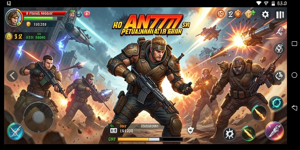 Tampilan gameplay AN777 yang penuh aksi dan seru.