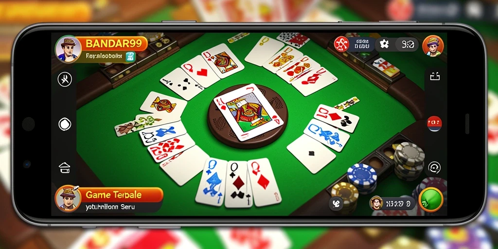Tampilan gameplay Gaple yang seru dan interaktif di BANDAR99.