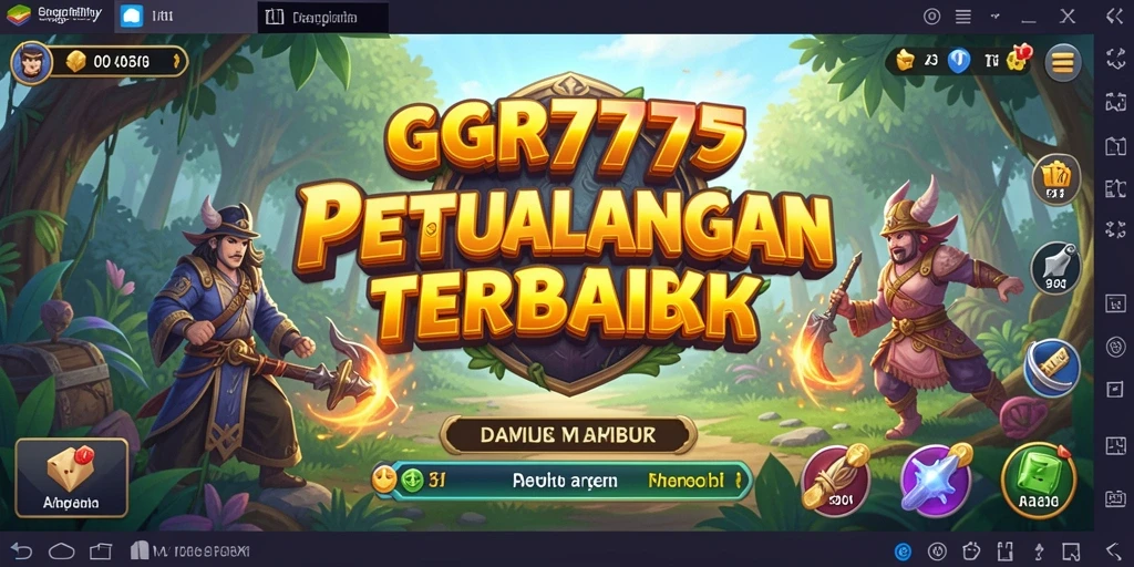 Screenshot utama GGR7777 menampilkan aksi penuh warna dalam petualangan seru.