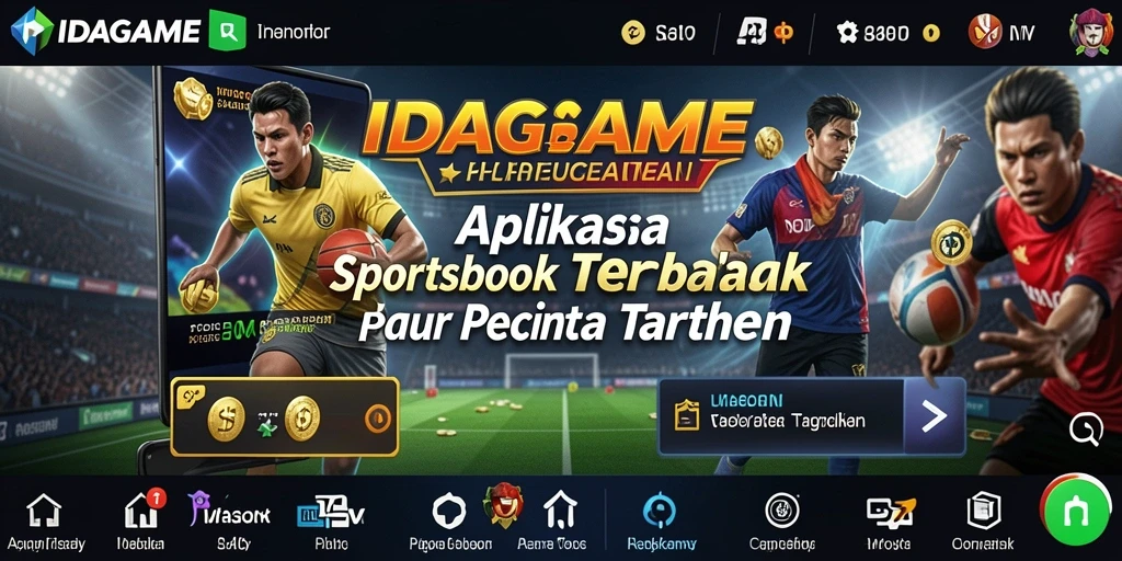 Tampilan utama IDAGAME yang modern dan responsif untuk taruhan olahraga.