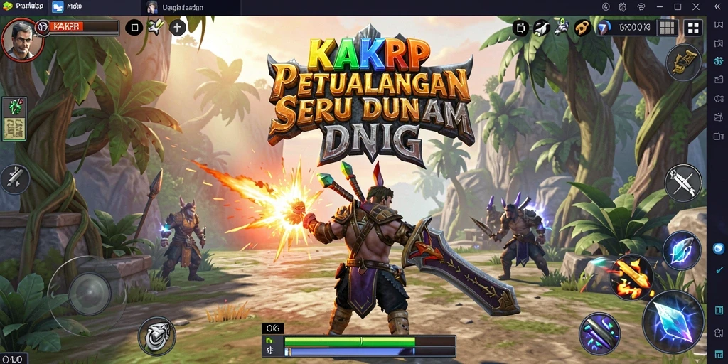 Tampilan gameplay KAKRP yang menakjubkan dan seru.