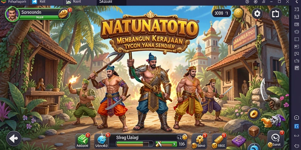 Screenshot NATUNATOTO menampilkan gameplay Tycoon yang mendebarkan.