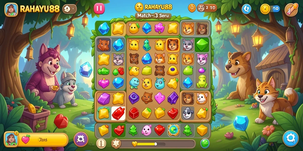 Tampilan gameplay RAHAYU88 yang menarik dan penuh warna.
