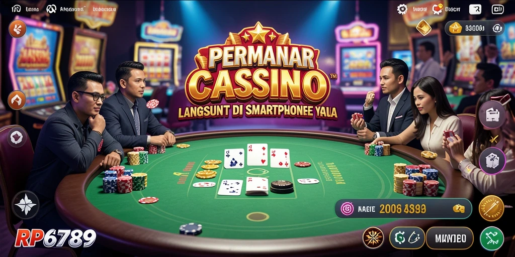 Tangkapan layar gameplay RP6789 dengan dealer langsung dalam aksi.