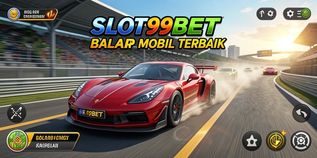 Screenshot utama SLOT99BET menampilkan intensitas balapan yang seru dan grafis yang menakjubkan.