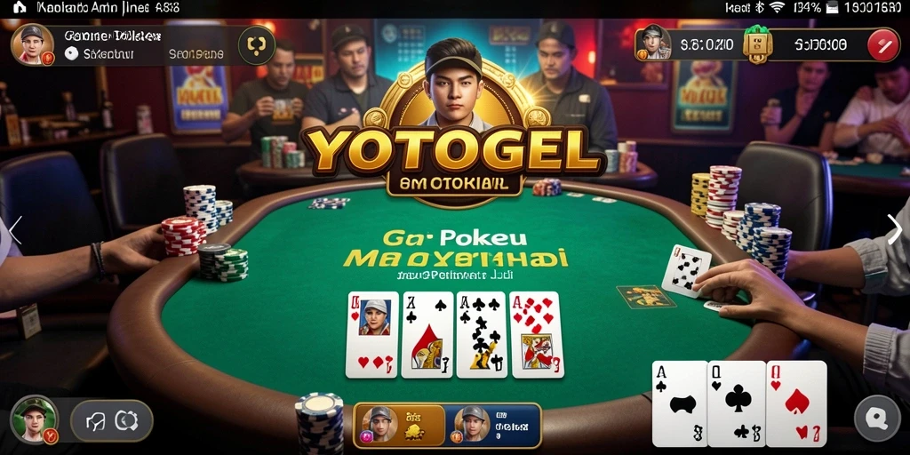 Screenshot utama YOTOGEL menampilkan aksi seru permainan Poker.