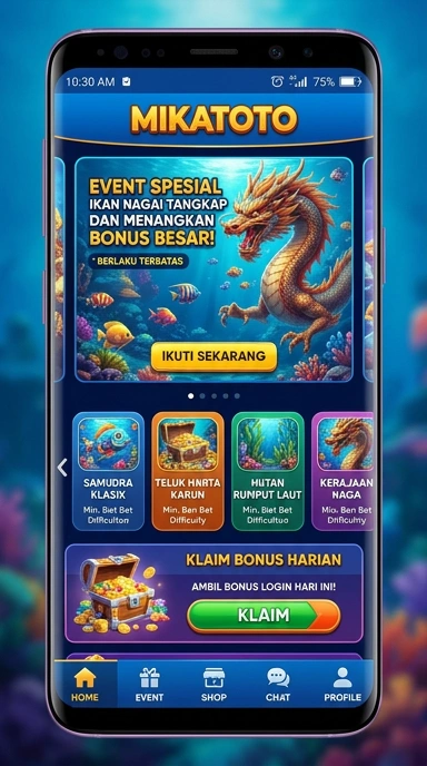 Tampilan aplikasi Mikatoto yang informatif dan mudah dinavigasi.